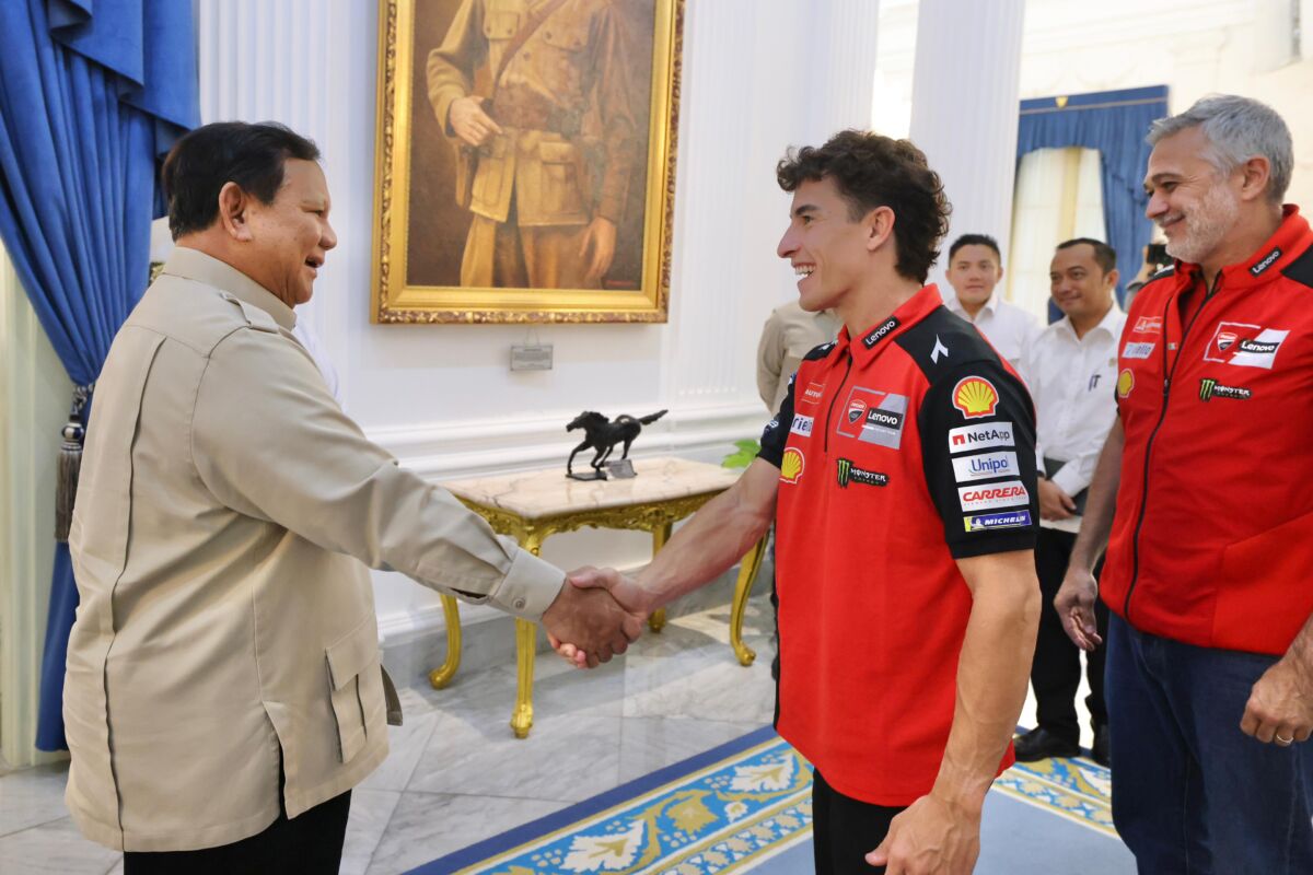 Prabowo Sambut Marc Márquez di Istana, Dorong Sport Tourism dan Regenerasi Pebalap Indonesia