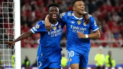 Mbappe Borong 4 Gol, Madrid Menang 4-3 Atas Olympiakos