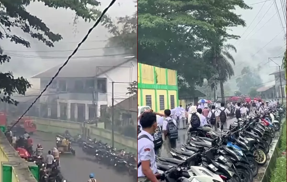 Siswa SMA Negeri 5 Padangsidimpuan Ceritakan Detik-detik Sekolahnya Terbakar