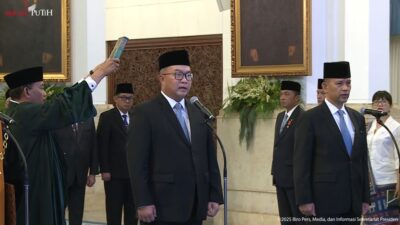 Prabowo Lantik Arif Satria Jadi Kepala BRIN