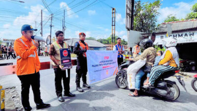 KAI Daop 8 Surabaya Intensifkan Edukasi, Kasus Kecelakaan di Perlintasan Turun
