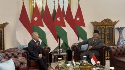 Prabowo dan Raja Abdullah II Gelar Pertemuan Empat Mata di Istana Merdeka