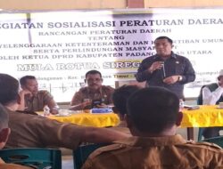 Ketua DPRD Paluta Sosialisasi Perda di Halongonan