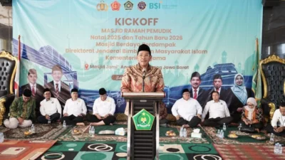 6.919 Masjid Disiapkan Kemenag untuk Pemudik Nataru