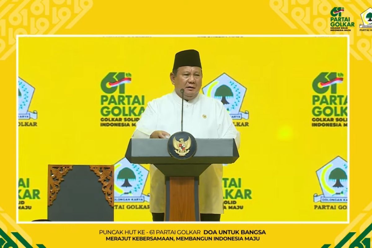 Prabowo: Golkar Mitra Strategis Pemerintah