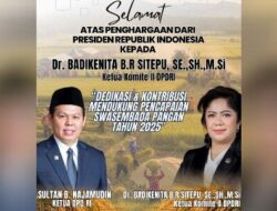 Raih Satya Lencana Wira Karya, Ketua Komite II DPD RI Fokus Revisi UU Petani & Tinjau Banjir di Sumut