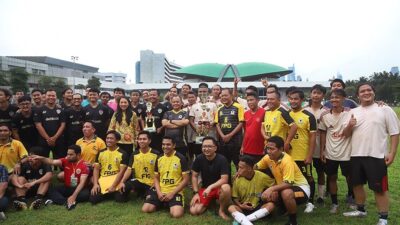 KWP Juara I Funsoccer Piala Fraksi Golkar ke-58: Silaturahmi Wartawan dan Legislator dalam Semangat Sportivitas