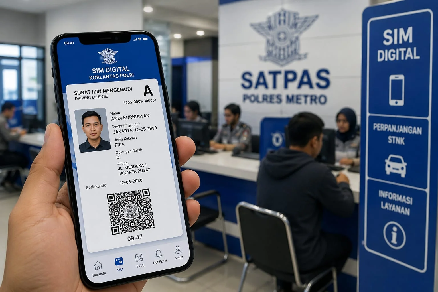 Korlantas Polri Resmi Luncurkan SIM Digital, Cek Keabsahan Cukup Lewat Ponsel