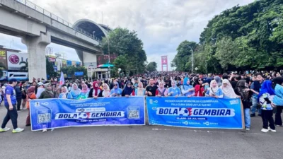 Gandeng TVRI dan RRI, ANTARA Sosialisasikan Siaran Piala Dunia 2026 di Jembatan Ampera