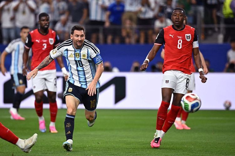 Messi Cetak Rekor, Argentina Kalahkan Austria 2-0