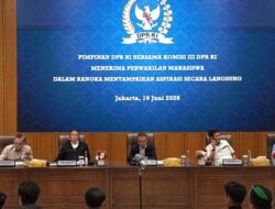 Pimpinan DPR Terima Audiensi Perwakilan Demo Mahasiswa Secara Tertutup