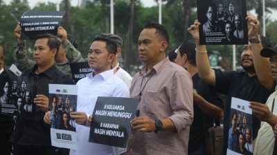 Gelar Doa Bersama, Wartawan Parlemen Berharap 5 Jurnalis Hilang di Delat Sunda Ditemukan Selamat