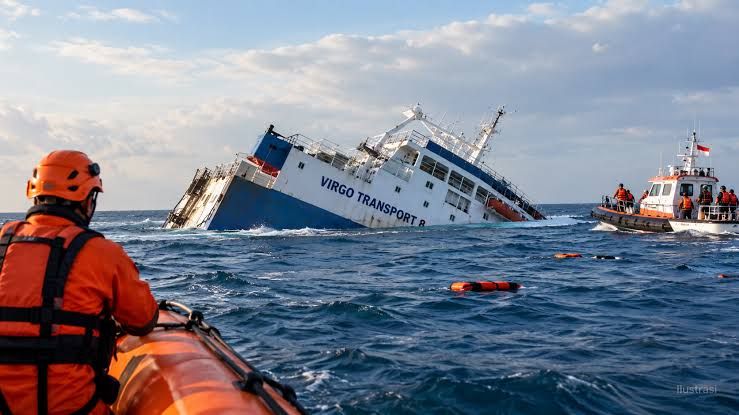 Bangkai KM Virgo Bergeser 1,6 Mil Laut