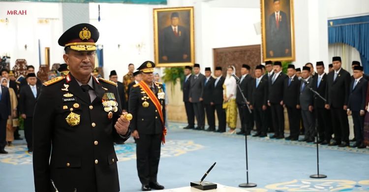 Prabowo Lantik Suyudi Jadi Kapori, Wahyu Jadi Waka Polri