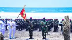Tempuh 350 Km, 752 Prajurit Marinir Resmi Sandang Baret Ungu